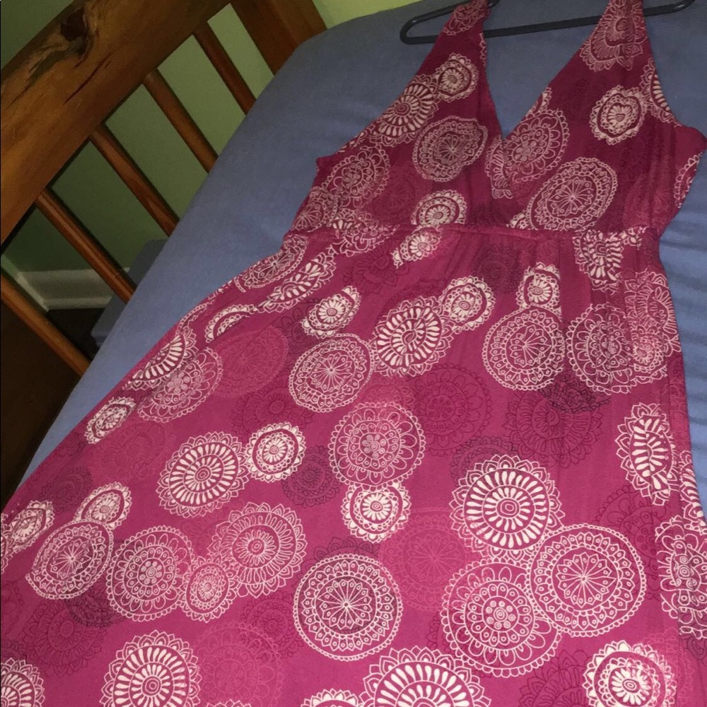 Red/purple small Low cut dress